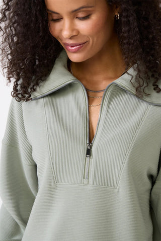 SPANX AirEssentials French Rib Half Zip