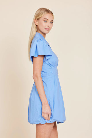 Poplin Zip Bubble Dress