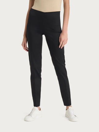 Cigarette Slit Satin Pant