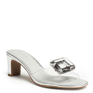 Park Ave Jewel Clear Strap Sandal
