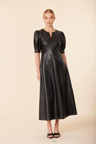 Faux Leather Maxi Dress