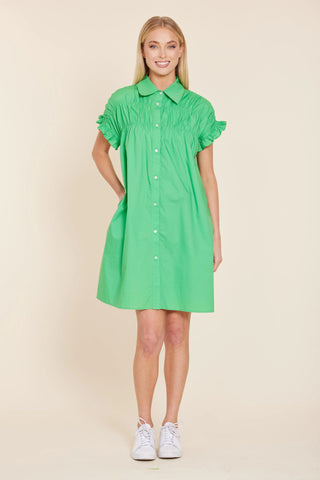 Poplin Gathered Top Dress
