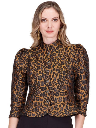 Stand Collar Cropped Jacket