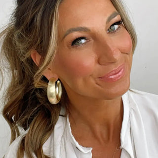 Brooke Hoops - 18k Gold Plated