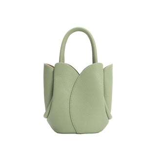 Tulip Mini Sage Recycled Vegan Leather Top Handle Bag