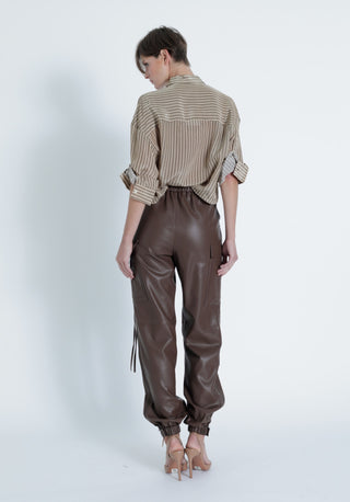 Sarah Vegan Leather Pants