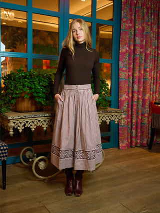 BrooksAvenue_Womens_Colette_Midi_Skirt_Brown_Stripe_Embroidered_Midi_2_2048x.webp