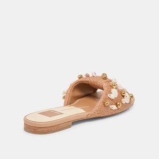 Lizza Toffee Beaded Raffia