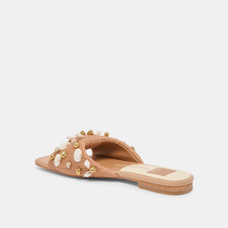Lizza Toffee Beaded Raffia