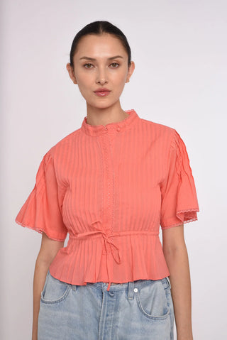 L2604-3418_Mirra_Short_Sleeve_Top_Orange_Peach1.webp