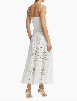 Zuria Cotton Eyelet Maxi Dress