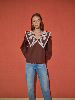 Womens_Emma_Blouse_Brown_Long_Sleeve_Embroidered_Oversized_Collar_1_2048x.webp