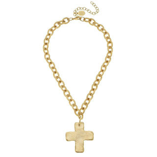 Gold Necklace w/ Cross