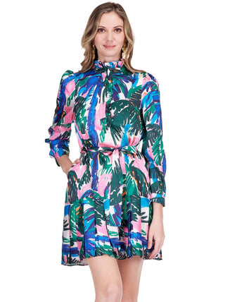 Pleated Flounce Dress