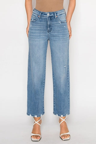Tummy Control High Rise Straight Jeans