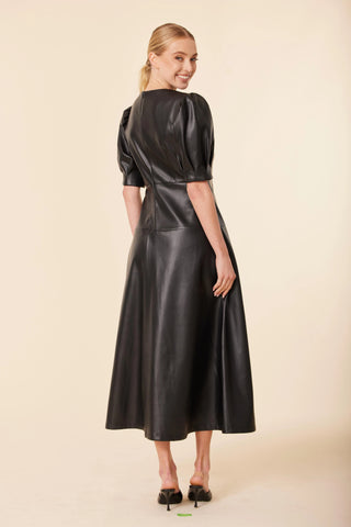 Faux Leather Maxi Dress