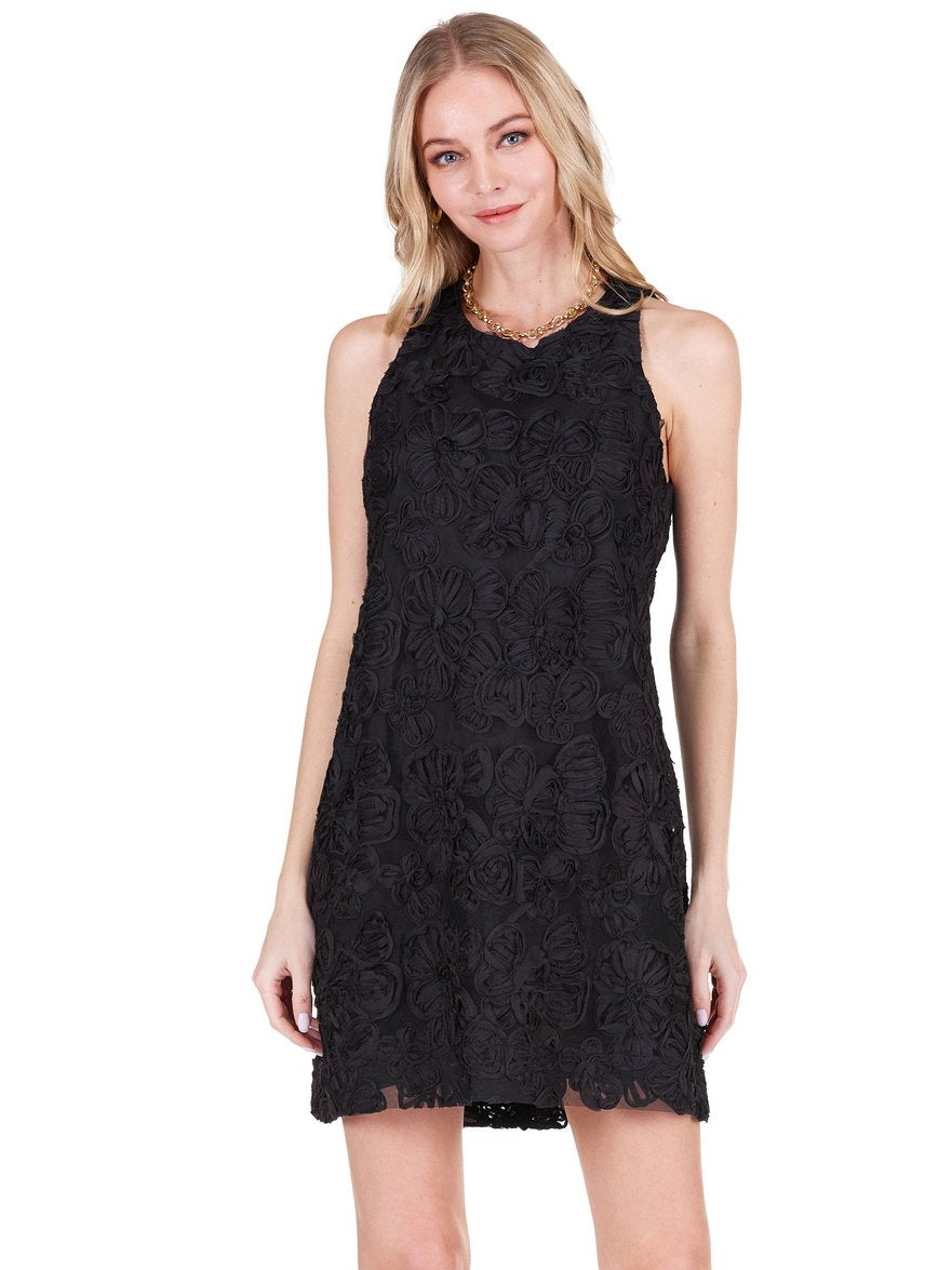 soutache cocktail dress Vintage 60s Black Lace Cocktail Dress Soutache Trim Bell Sleeves