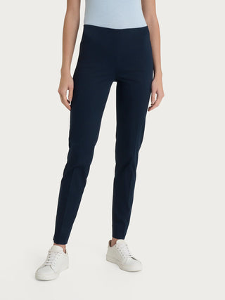 Cigarette Slit Satin Pant