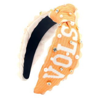 University of Tennessee Adult Size VOLS Cross Stitch Headband