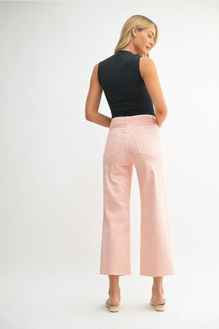 High Rise Utility Wide Leg Jeans