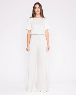 Ponte Knit Wide Leg Pant