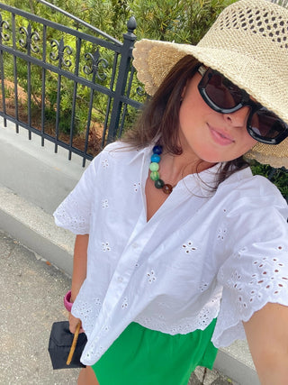 Chunky Beaded Necklace - Rainbow