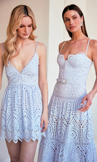 Zuria Cotton Eyelet Maxi Dress