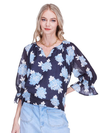 Contrast Peasant Top